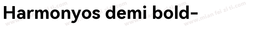 Harmonyos demi bold字体转换